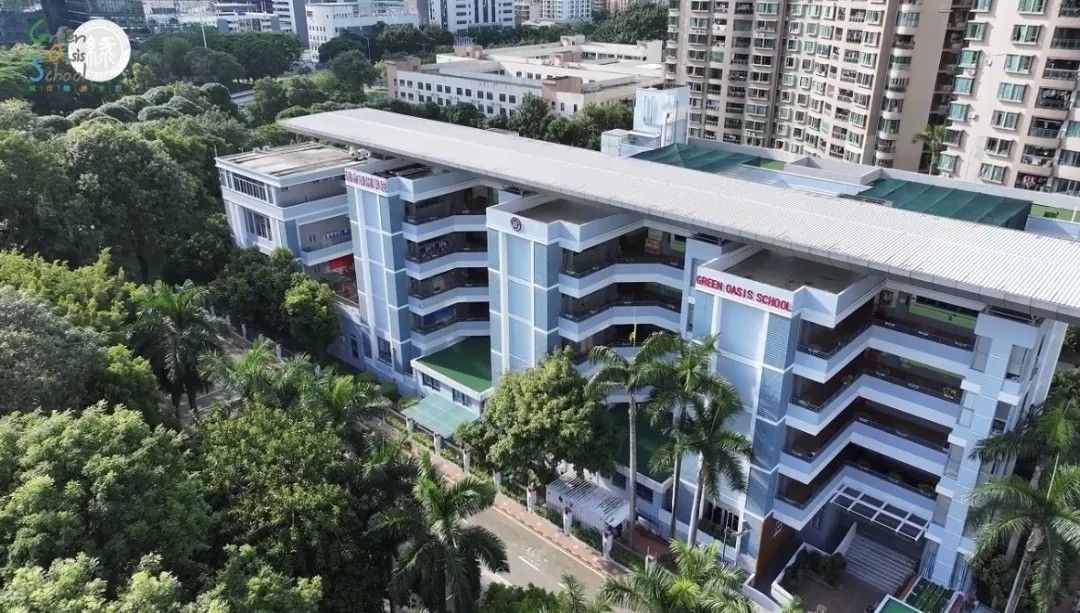城市绿洲学校教学楼与校园