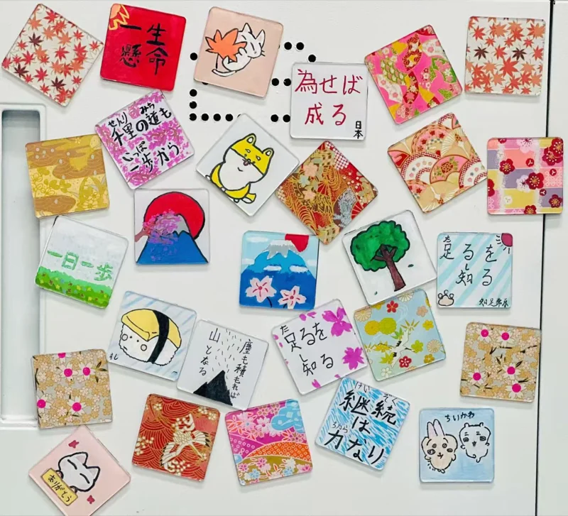 深圳菁华中英文实验中学 | 【菁华日高留学班】冰箱贴 DIY 实录:手作里藏着文化与快乐,每一件都想抱回家!