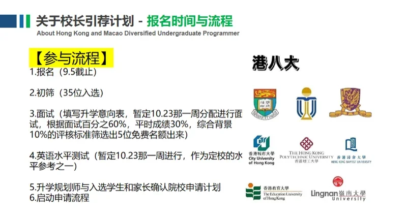 深圳市正德高级中学DSE学部 | 从入围到优选:2025校长引荐计划近期回顾与展望