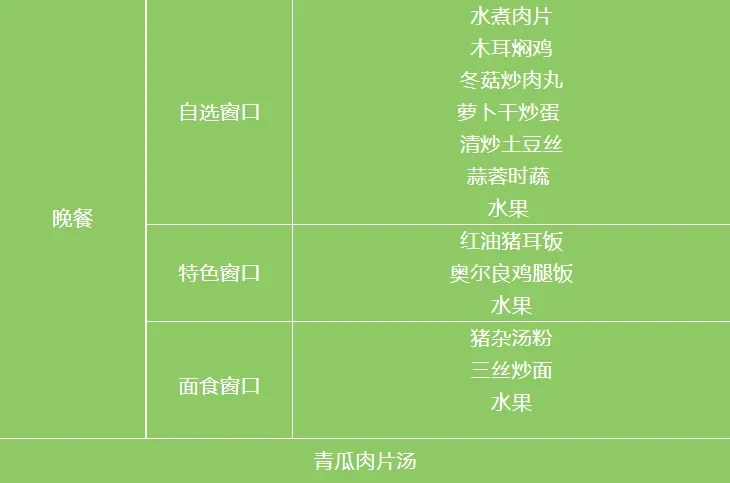 深圳菁华中英文实验中学 | 【食在菁华】2025-2026学年度第一学期师生食品师生食谱(11.3-11.7)