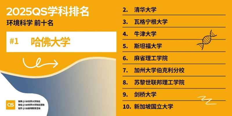 深圳湾国际艺术教育SWAS  |  重磅！2025QS世界大学学科排名发布！附各学科排名TOP10！（上）